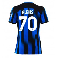 Fotbalové Dres Inter Milan Alexis Sanchez #70 Dámské Domácí 2023-24 Krátký Rukáv